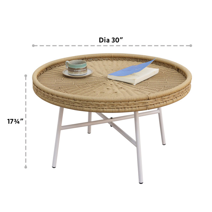 Bay Isle Home Lasell Round Outdoor Coffee Table & Reviews Wayfair